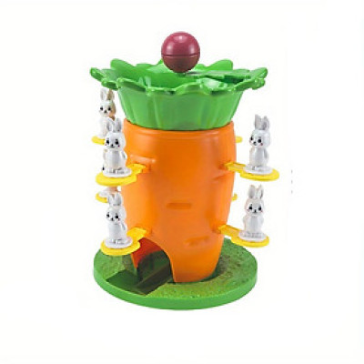 Đồ chơi - HZ-081 Mô hình tháp cân bằng củ cải (KT 23x10x23cm)