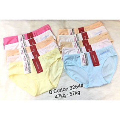 [Hàng Sẵn] Combo 10 Cái Quần Lót Nữ Cotton Thun Thái, Siêu Mền Mịn, Co Giãn