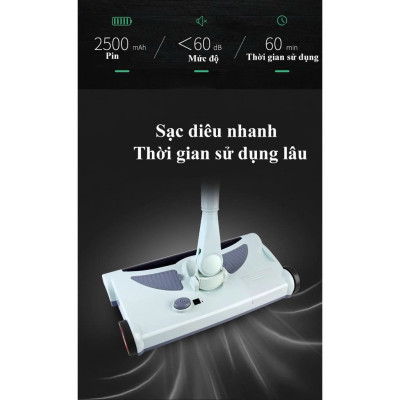 Chổi Điện Hút Bụi, Quét Lau Nhà Đa Năng 3in1 Loại Tốt Siêu Sạch và Thuận Tiện: 