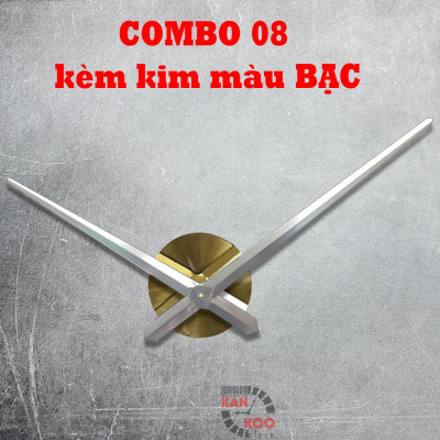(COMBO- 08}- Bộ phụ kiện 05 MÓN lắp đồng hồ dán tường cỡ lớn 1.2 mét, đồng hồ dán tường 3Dcó kim phút 31.5cm tính từ tâm