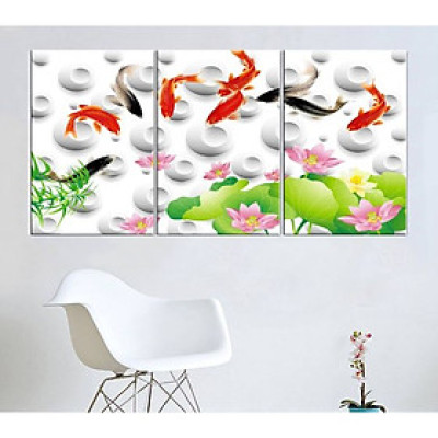 Tranh Treo Tường Hiện Đại Phòng Khách - Cá T3M---5076