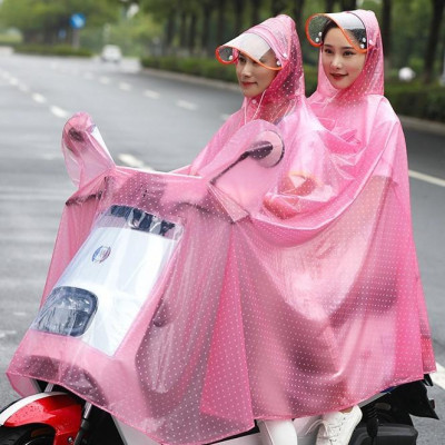 Áo Mưa 1 và  2 Đầu Có Kính Che Mặt Cánh Dơi Chấm Bi Thời Trang Chất Liệu dẻo mềm - hàng việt