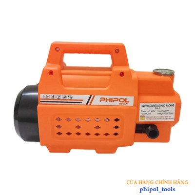 Máy rửa xe công suất 2300W PHIPOL TOOLS QXJ01 đa năng dễ sử dụng tặng đầy đủ phụ kiện - Hàng Chính Hãng
