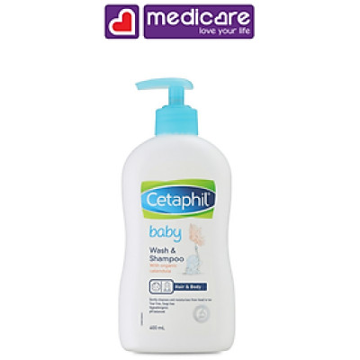 Sữa tắm gội trẻ em CETAPHIL tinh chất hoa cúc hữu cơ 400ml
