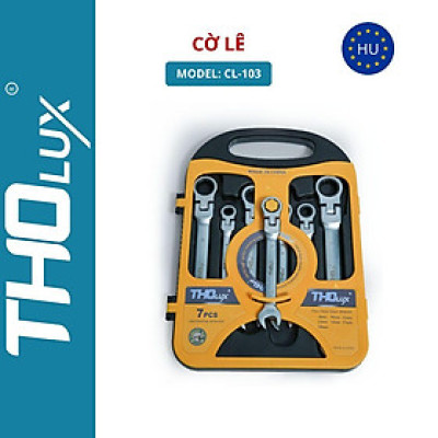 Bộ cờ lê CL-103, 7 chi tiết, đầu tròn cố định Tholux