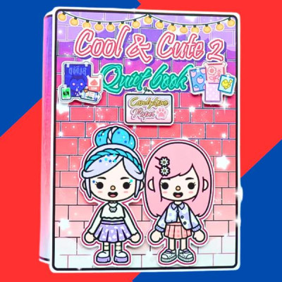 Đồ Chơi Bóc Dán - Cool & Cute 2 Quiet Book - Obia