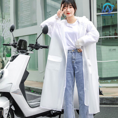 ÁO MƯA ĐƠN Áo Mưa Trong Suốt Dáng Dài Vành Rộng Có Khóa Kéo