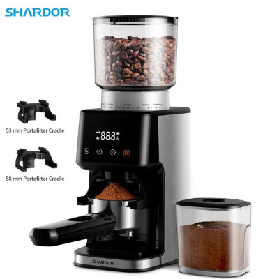 Máy xay hạt cà phê Espresso cao cấp Shardor BD-CG018  Tích hợp 51 chế độ xay hạt cà phê- hàng chính hãng