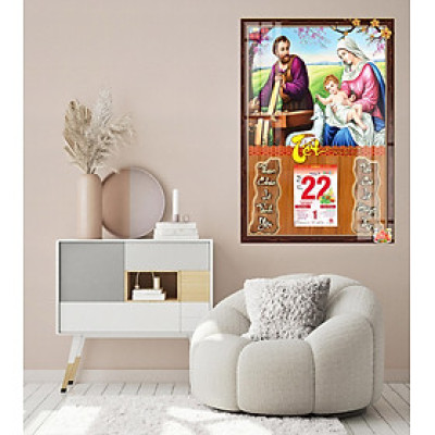 LICH TRÁNG GƯƠNG 2023 LỊCH NĂM QUÝ MÃO, CAO CẤP TRANH TREO TƯỜNG - CÔNG GIÁO PVP-DL1029