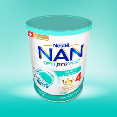 Sữa bột Nestlé NAN OPTIPRO PLUS 4 1500g/lon với 5HMO Giúp tiêu hóa tốt