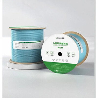 Cáp mạng S/FTP CAT6 0.58mm Pure Copper Wire Core 23AWG  305M  Ugreen 124CC70317NW - Hàng chính hãng