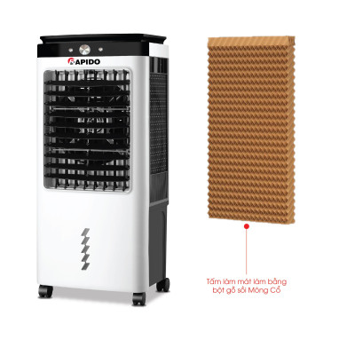 Quạt điều hòa 6000M chính hãng của Rapido, bảo hành toàn quốc 1 năm, tặng kèm 2 khay nước - Hàng chính hãng