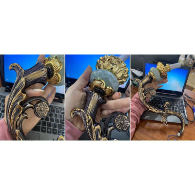 Đèn chùm ASTER kiểu dáng sang trọng 15 tay trang trí nhà cửa cao cấp - kèm bóng LED chuyên dụng.