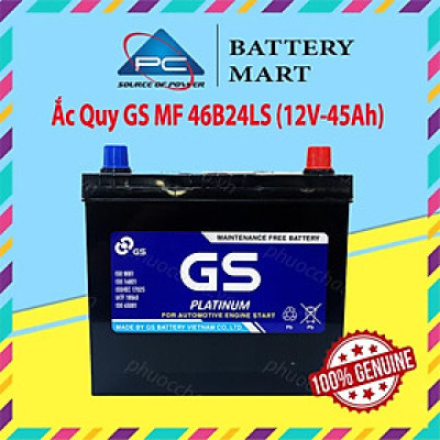 Bình Ắc Quy 12V-45Ah, Ắc Quy Ô Tô GS MF 46B24L/R/LS