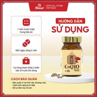 Combo 3 hộp viên uống MAMORI COQ10 giúp giảm cholesterol, giảm nguy cơ mắc bệnh tim mạch (300mg x 60viên)