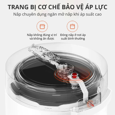 Nồi áp suất Mishio MK303 2.5L - Hàng chính hãng