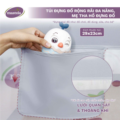 Thanh chắn giường điều chỉnh độ cao Mastela 015 hình dễ thương 2.0M/1.8M