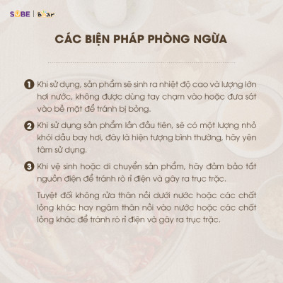 Nồi lẩu Bear SB-NL05F 5L (1500W) - Hàng chính hãng