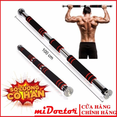 Xà Đơn Treo Tường Gắn Cửa Đa Năng Độ Dài Tùy Chỉnh Giúp Bạn Tập Gym, Tập Cơ Bụng, Cơ Vai, Cơ Xô 60-120Cm - Chính Hãng miDoctor (Màu Ngẫu Nhiên)
