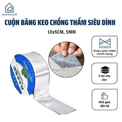 Băng Keo Siêu Dính Đa Năng, chống thấm cho tường, trần nhà, mái tôn, ống nước, bể nước - tặng 1 phao lọc rác