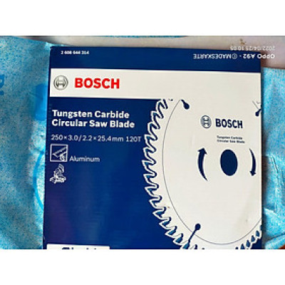 LƯỠI CƯA NHÔM 250X25.4MM T120 ALU BOSCH 2608644314 - HÀNG CHÍNH HÃNG