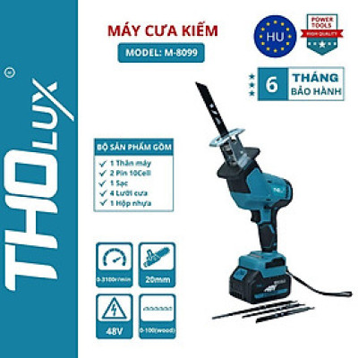 Máy cưa kiếm M-8099 cắt đa năng, động cơ không chổi than, lõi đồng 100% - Tặng kèm 4 lưỡi cưa
