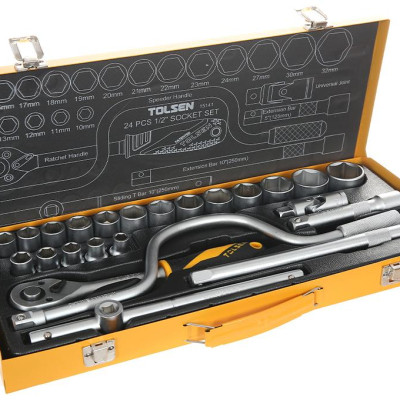 BỘ TÍP 24 CHI TIẾT 1/2 INCH TOLSEN 15141 - HÀNG CHÍNH HÃNG