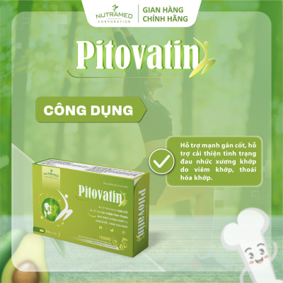Viên uống Pitovatin hỗ trợ giảm đau nhức xương khớp do viêm và thoái hoá khớp (30 viên) - Nutramed