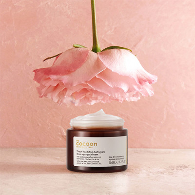 Thạch hoa hồng dưỡng ẩm Cocoon giúp cấp ẩm và nuôi dưỡng da (30ml/100ml) - Hàng chính hãng