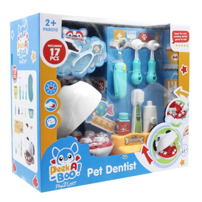 Đồ Chơi Bộ Nha Sĩ Thú Cưng - Peek A Boo PAB010 (17 Chi Tiết)
