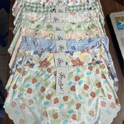 Combo 5 Quần Lót Nữ Su Đúc Nhiều Họa Tiết 883 – Seamless, Cạp Nhún Viền Sóng, Co Giãn 4 Chiều