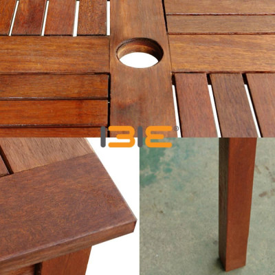 Bàn Vuông Kalimantan 80Cm IBIE NT3014 (80 x 80 x 72 cm) - Nâu