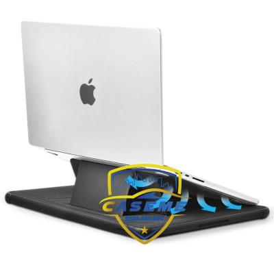 Bao da có giá đỡ cho laptop & MacBook 13"/14.2"/16.2" – Chống sốc, chống thấm, lót lông mềm – Hàng Chính Hãng