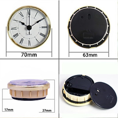 Bộ máy đồng hồ gắn đồng hồ để bàn gỗ, kính làm quà tặng đường kinh 89cm, xi vàng, báo thức