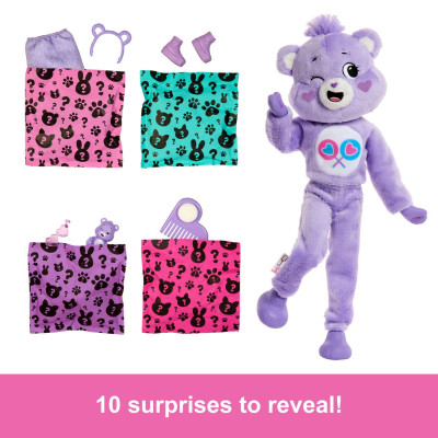 Đồ Chơi Búp Bê Barbie Cutie Reveal - Gấu Care Bear Tím Tốt Bụng BARBIE JCN93