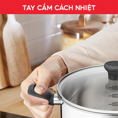 Nồi Inox Tefal Starter 20cm E3254495/24cm Tefal E3254695 - Hàng chính hãng