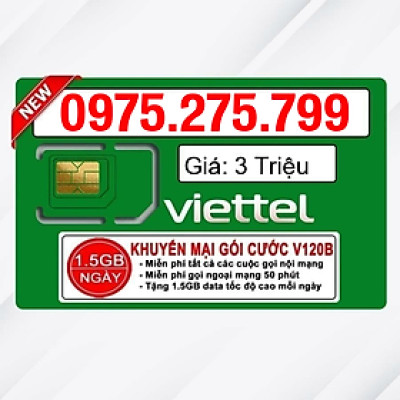 Sim Viettel số đẹp - Hàng chính hãng - 0975.275.799