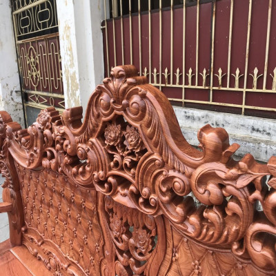 Bộ Bàn Ghế Hoàng Gia Gỗ Hương Đá