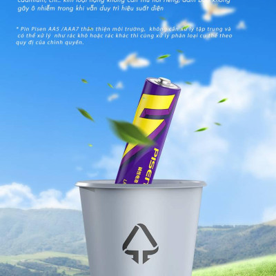 Vỉ 2 Pin Tiểu Pisen AA5 1.5V Super Heavy - Pisen LR6