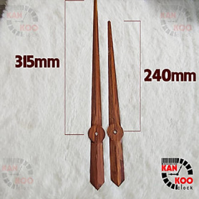 Kim đồng hồ treo tường cỡ lớn cao cấp màu gỗ phù hợp mặt đồng hồ 1 mét đến 1.2 mét