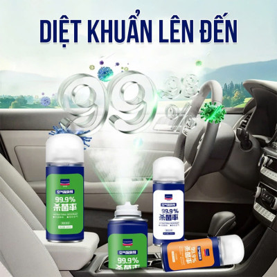 Chai Xịt Khử Mùi Khử Khuẩn KC 99,98% - Nội Thất Điều Hòa Ô Tô, Phòng Ngủ Tự Động Hàng Cao Cấp