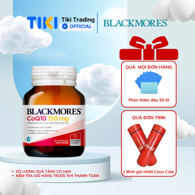 Viên Uống Bổ Tim Hỗ Trợ Sức Khỏe Blackmores CoQ10 150mg Lọ 30 Viên