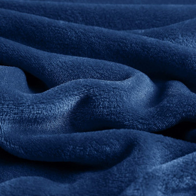 Mền lông cừu Thái Lan cao cấp A kích thước 1m6x2m - Xanh dương đậm