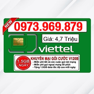 Sim Viettel số đẹp - Hàng chính hãng - 0973.969.879