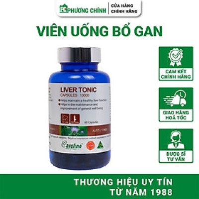 Viên Uống Bổ Gan Careline Liver Tonic Hỗ Trợ Tăng Cường Chức Năng Gan 60 Viên / 200 Viên