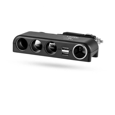 Bộ Chia Tẩu Sạc Ô Tô 4 Cổng USB Kép Loại Tốt: Công Suất 120W và Lõi Đồng Chịu Nhiệt