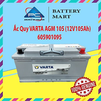 Bình Ắc Quy 12V105Ah, Ắc Quy VARTA AGM 105 LN6 605901095