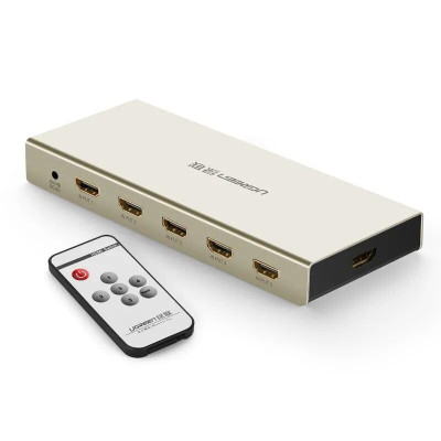 Ugreen UG4027940279TK Bộ gộp HDMI 5 vào 1 ra hỗ trợ 4K x 2K vỏ hộp kim cao cấp - HÀNG CHÍNH HÃNG