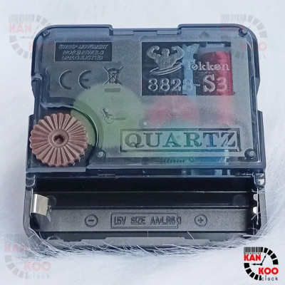 Máy Đồng Hồ Treo Tường Kim Trôi Hiệu Tekken 8828-S3 (Cốt 22mm, Trục Đồng 15mm) - Bảo Hành 2 Năm, Siêu Chính Xác