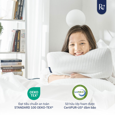 Gối Niu Cao Cấp Ru9 - Công Nghệ Đột Phá Graphene Foam | Chất Liệu Foam Mềm Mại